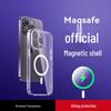 Прозрачный противожелтый противоударный чехол MagSafe для iPhone 17 Pro Max