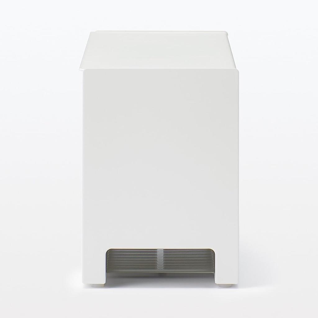 MUJI Белая крышка для хранения кранов из стали, ширина 32 см x глубина 10 см x высота 14 см, номер продукта, коробка для хранения кабелей, скрыватель проводов, тип, серый, высокий, 44596654, Коробка, Коробка,
