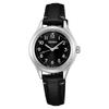 Женские часы Seiko Selection SSDY053 с солнечной батареей и радиоконтролем, сапфировое стекло, черный циферблат, кожаный ремешок, нержавеющая сталь