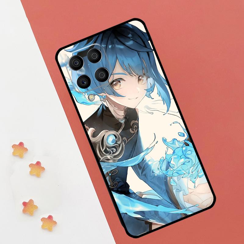 Чехол Genshin Impact Син Цю для Samsung Galaxy M11 M21 M31 M13 M33 M35 M53 M55 M15 M14 M34 M54 M12 M32 M52 M06 M16