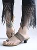 Shoetopia Стильные удобные женские сандалии | С открытым носком, без застежки, повседневные, в этническом стиле, для ежедневной носки, для женщин и девочек
