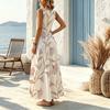 Sleeveless Lightweight Flared Maxi Dress Versatile Fresh Summer Casual Elegant Vacation Dress
