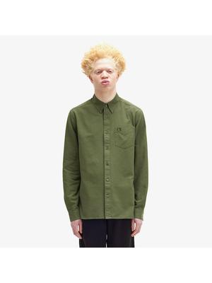 [подлинная Headquarters] Fred Perry [базовый вариант] Рубашка Oxford с длинным рукавом W19 Afpm2435516 W19 qzgAfpm2435516 W19