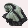 New Women's Bag Head Printed Yarn Scarf, Malaysian Wrinkled Splicing Fashion Package Headscarf