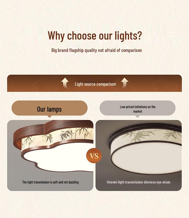 Бамбуковая ткань, люстра для столовой или спальни