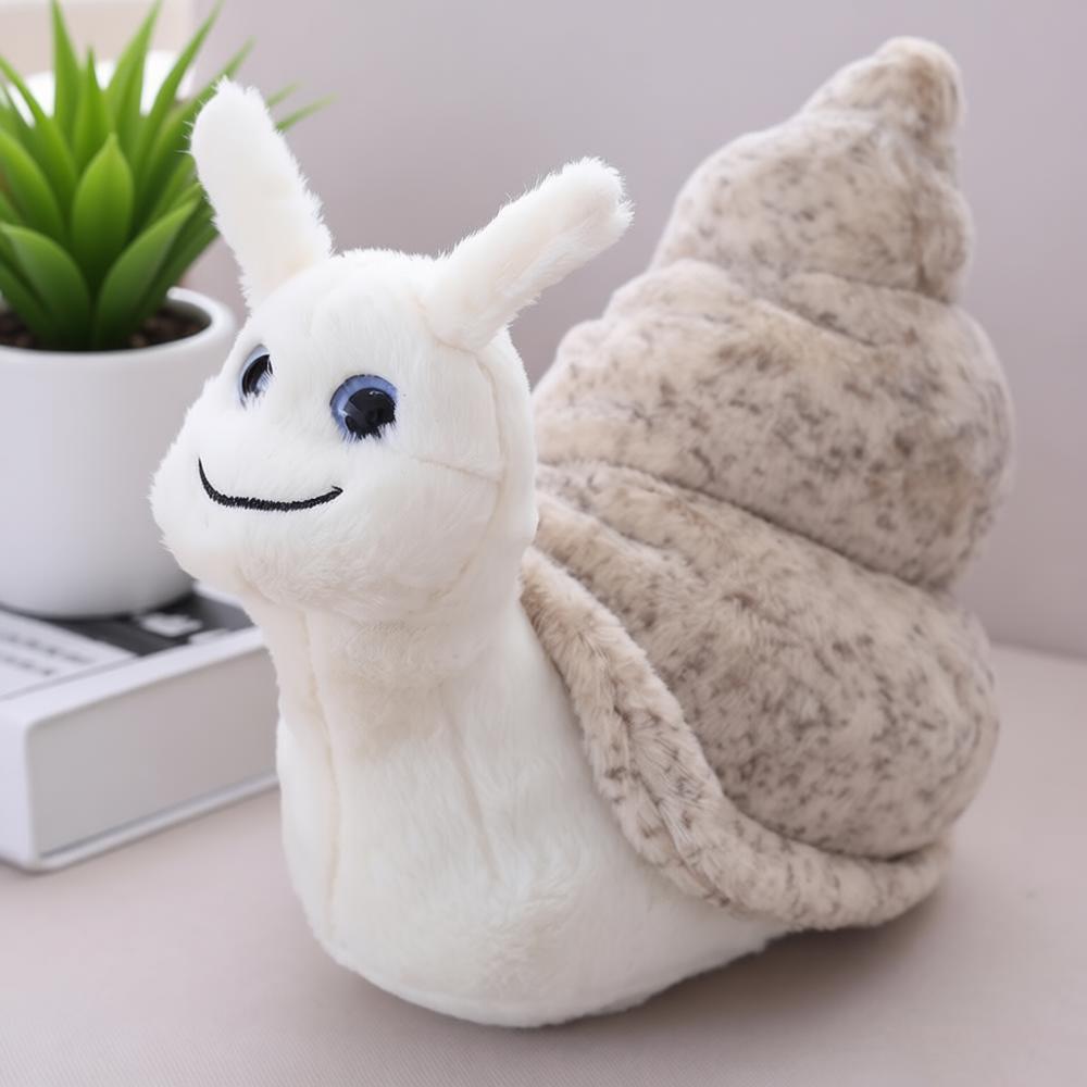 New Snail Plush Toy White Conch Shell Doll Cute Snail Stuffed Toy Soft Conch Seashell Marine Animal Pillow Birthday Gifts