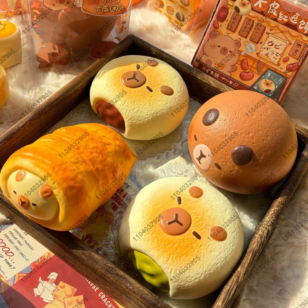 Муссовый Торт Сквиши Игрушка Медленно Поднимающаяся Коричневый Сахар Мусс Квадратный Торт Медленный Отскок Сжимаемая Игрушка Антистресс Снятие Напряжения Руки Расслабление Подарок