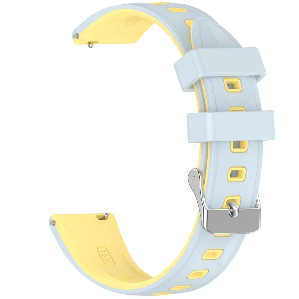 18mm Pattern Design Silicone Strap for Huawei Watch GT 6 / 5 / 4 41mm / Garmin Venu 3S Adjustable Watch Band