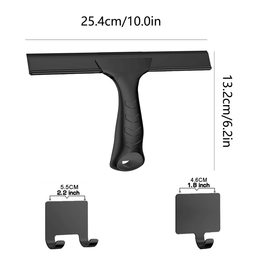 Glass Shower Door Squeegee Cleaning Tools Shower Squeegee Stainless Steel Window Squeegee Shower Wiper Bathroom Cleaner Tool
