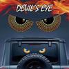2 шт. Автомобильный светодиодный декоративный фонарь Devil's Eye, задний предупреждающий фонарь, красный Devil Eye, атмосферный свет, аксессуары для автомобильного украшения