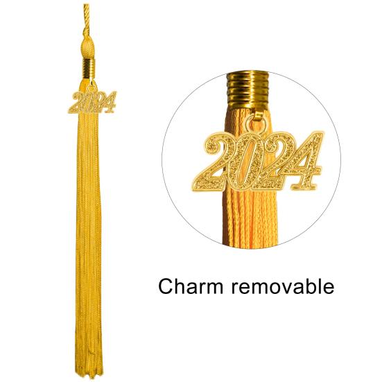 1 Set Unisex Graduation Robe Hat Set Front Zipper Loose Tassel 2024 Year Tag College Bachelor Doctor Master Graduation Ceremony Gown Cap Tassel Set