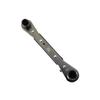 Fujiya Plate Ratchet Black and Wrench, Gold, 165mm, FRS-12-BG