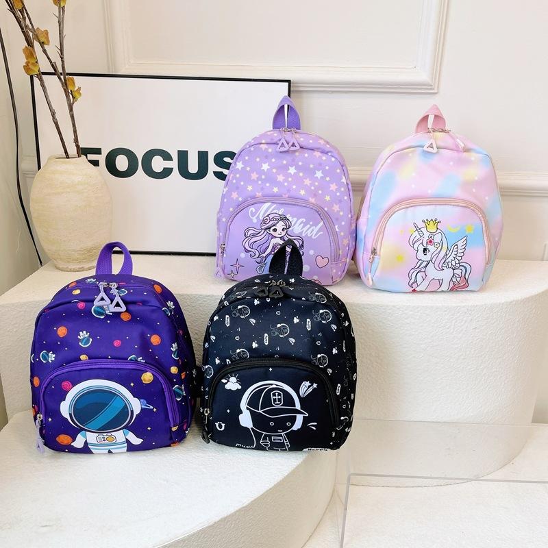 Cute Cartoon Boys And Girls Backpack Foreign Style Printing Children'S Backpack Cute Baby Student Schoolbag