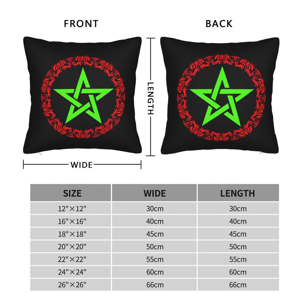 Morocco Moroccan African Vintage Flag Pillowcase Polyester Cushion Cover Decorative Throw Pillow Case Cover Home Zipper 4545cm