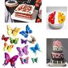 24Piece Butterfly Cake Topper Cake Decorations for Baked Treats Birthday Party Wedding Decors Cake Insert