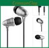 Проводные наушники Серебристые Для улицы Спорт Металлический материал Наушники Подарок Мода