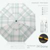 Umbrella Dual-Use Folding Portable Plaid Hand Automatic Thickened Sun-Proof Sun-Proof UV-Proof Sun Umbrella for Men and Women