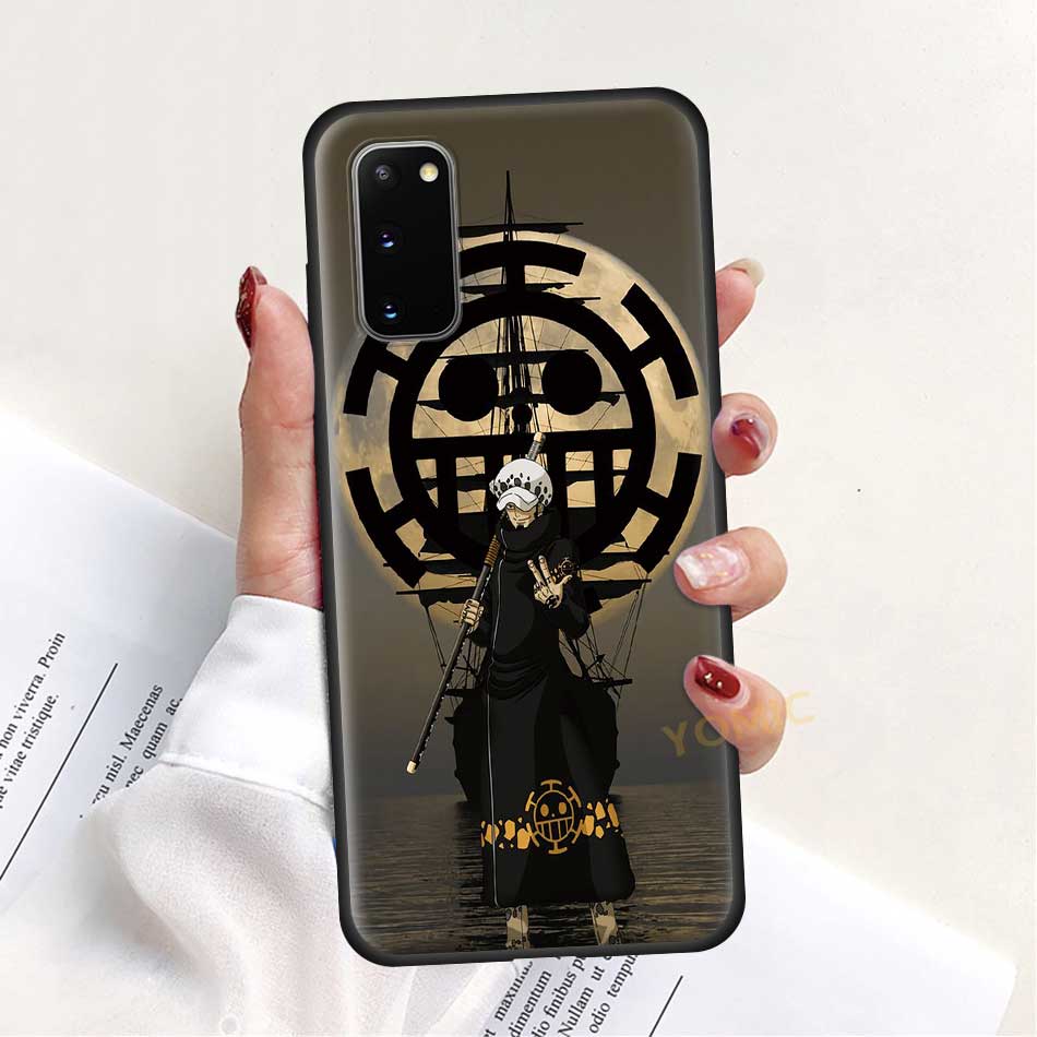 Цельный чехол с рисунком аниме для Samsung Galaxy S20 FE S21 S10 Note 20 Ultra S9 Plus S8 10 Lite S10e 9, черный чехол для телефона