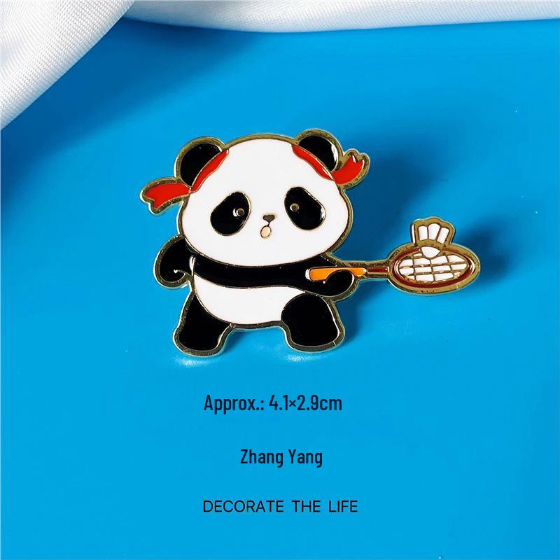 Multi-Sport Emblem Pin: Football, Basketball, Badminton, Tennis, Baseball, Billiards, Table Tennis, Volleyball Brooch