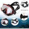 Snorkeling Gear for Adults, Snorkel Diving Mask Panoramic, Anti-Fog Tempered Glass Freedive Mask Diving Mask, Portable Dry Snorkel Set for Diving