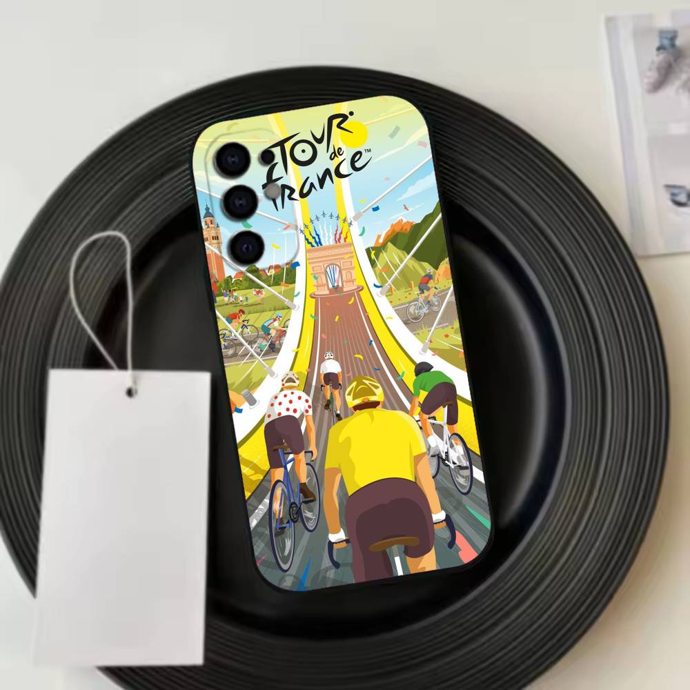 Tour De F-France Bicycle Phone Case Black Silicone Soft For Samsung S25,S24,S21,S22,S23,S30,Ultra,S20,Plus,Fe,Lite