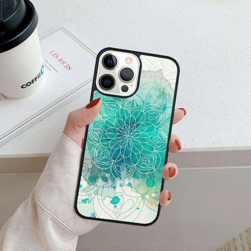 Индийский узор Мандала Чехол для телефона Для iPhone 17 Air 16 pro max 15 14 plus 12 13 Защитная крышка coque