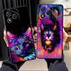 Чехол для телефона Funda для Honor X6 X5b 200 400 Lite 8X Magic5Lite 70 X8 X9a 90 X7 Крутой цветной кот