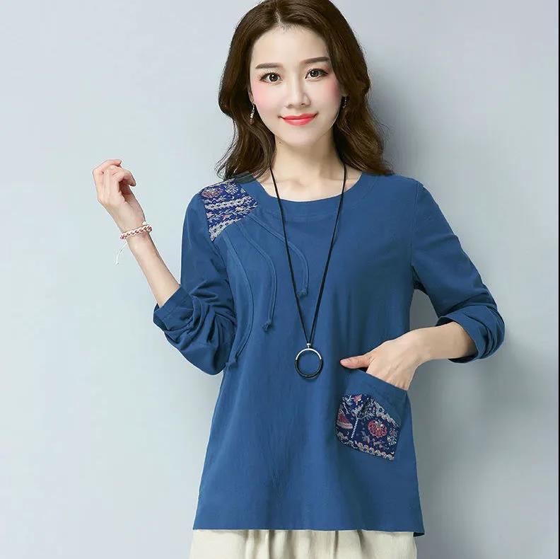 Женская рубашка с цветочным принтом, летняя футболка с длинным рукавом, бутик, повседневный пуловер, нижняя рубашка