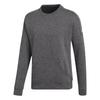 Id Stadium Solid Color Casual Crew Neck Pullover Long Sleeve Sweatshirt Men Sweatshirt Dark-Gray CG2098