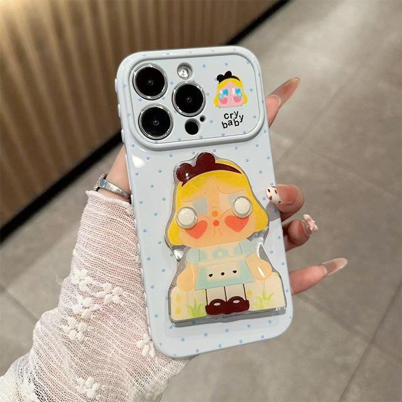 Подходит для второго поколения iPhone 11 чехол для мобильного телефона мультяшный горошек плачущий ребенок подставка Apple 11 противоударный боковая сторона любовь мягкий чехол