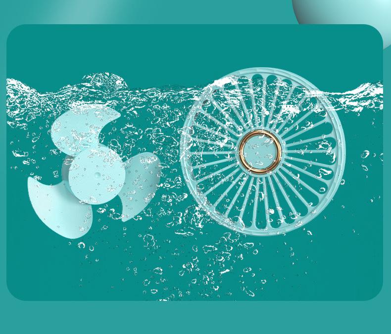 Мини-5-скоростной портативный перезаряжаемый электрический вентилятор 2024 года — студенческий мультяшный дизайн