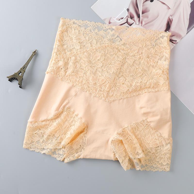 Women's Multi-Size Anti-Exposure Safety Pants: High-Waist Belly-Control Lace Cotton Leggings