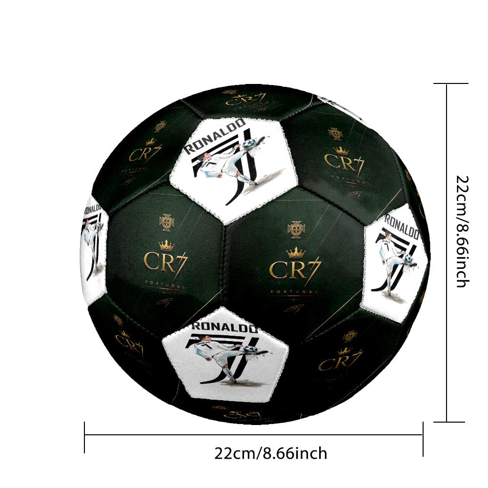 Ronaldo's Number Seven Jersey Size 5 Football Machine-Stitched Indoor/Outdoor Training and Matches Soccer Accessory