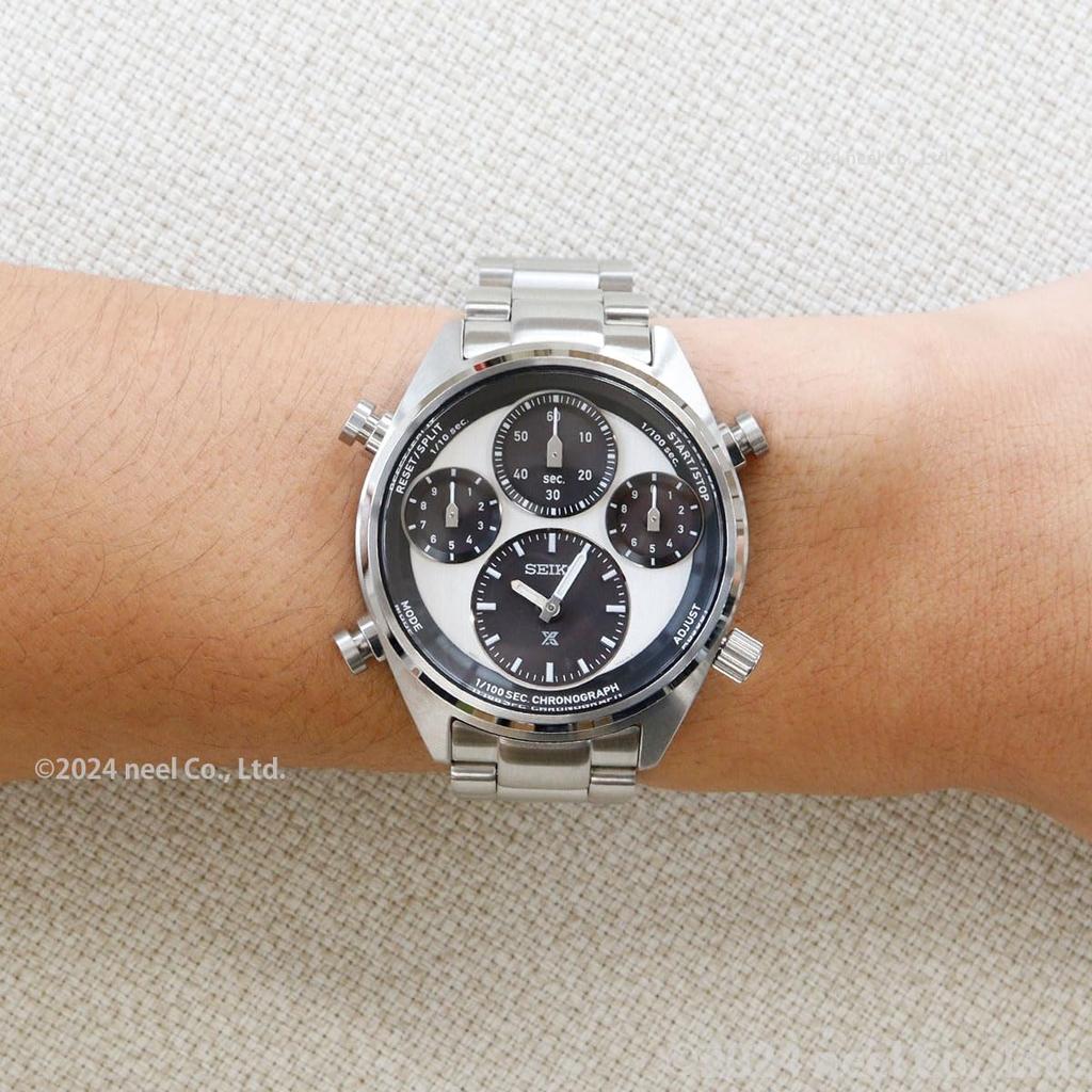 Часы Prospex Speedtimer Solar Chronograph с секундной стрелкой, белые, модель SBER001 [Seiko Watch], 1/100, мужские.