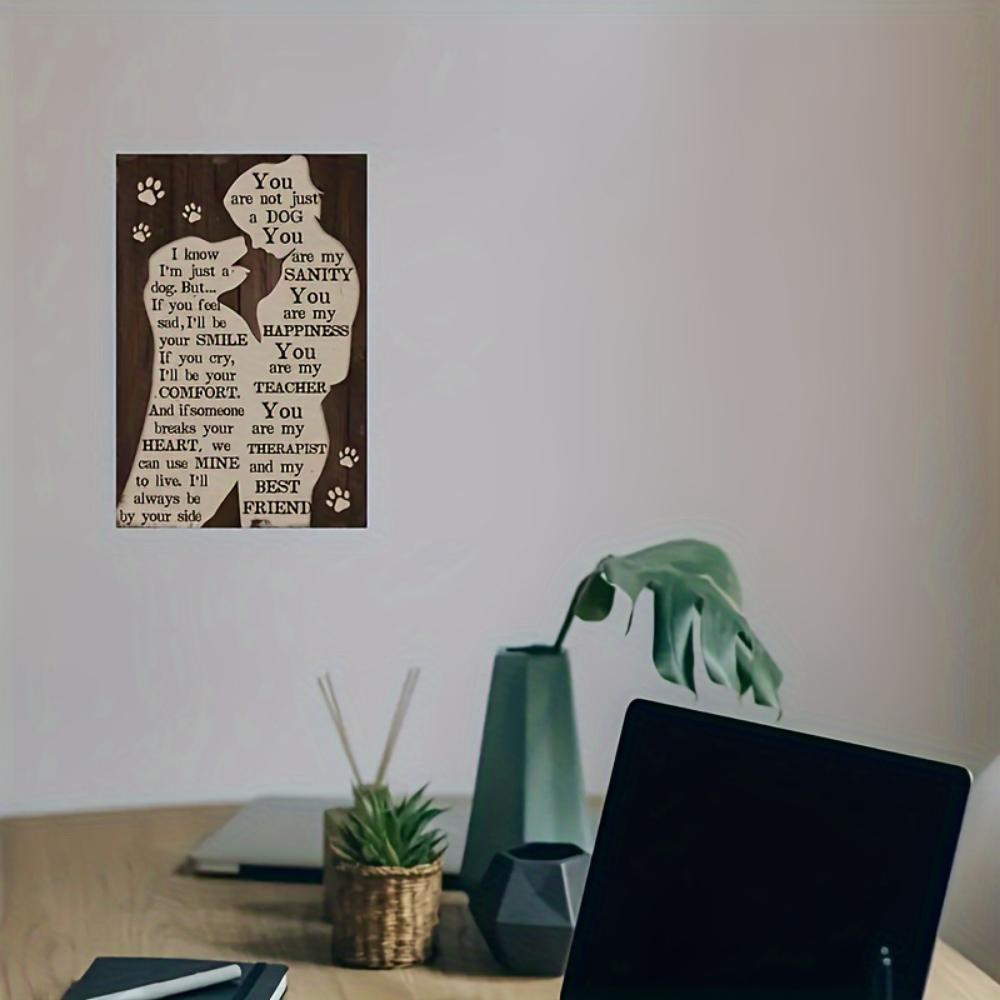 1 шт., винтажная металлическая этикетка с изображением собаки, забавная подвесная табличка с изображением любителя собак, металлическая табличка с изображением милой собаки, для дома, гостиной, заднего двора