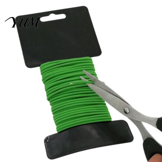 Galvanized Iron Core Tie 32.8Ft Soft Plant Tie, Green Twist Garden with Spool, 2.5mm Diameter, Plastic Coated for Vines Wire Damage-Free Support