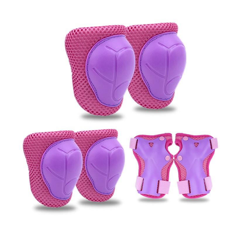 Kids Inline Skating Safety Gear Set Wrist Knee Elbow Pads Helmet Rollerblading Scooter Skateboard Bike