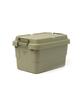 GORDON MILLER Car 50L Stacking Trunk Cargo Storage Box Organizer Olive Drab with Lid Outdoor Sitting Large Capacity 1613361