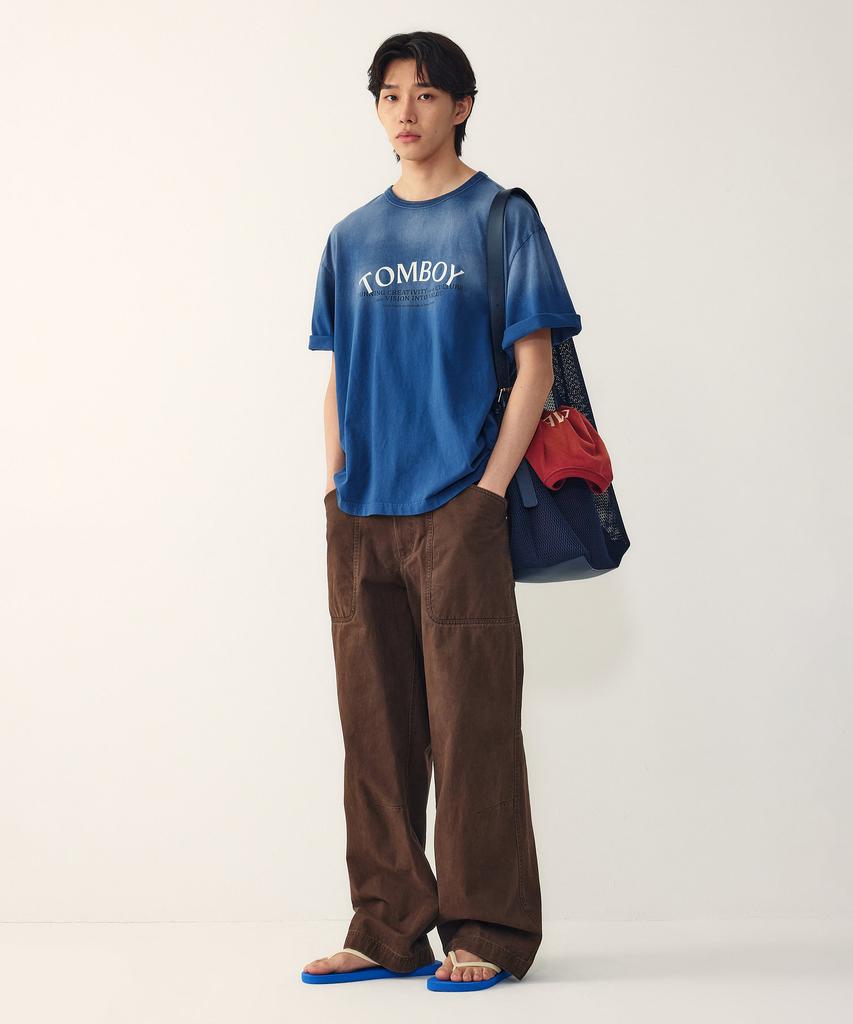 STUDIO TOMBOY [Мужские] Хлопковые брюки с карманом_Коричневый 9156131112