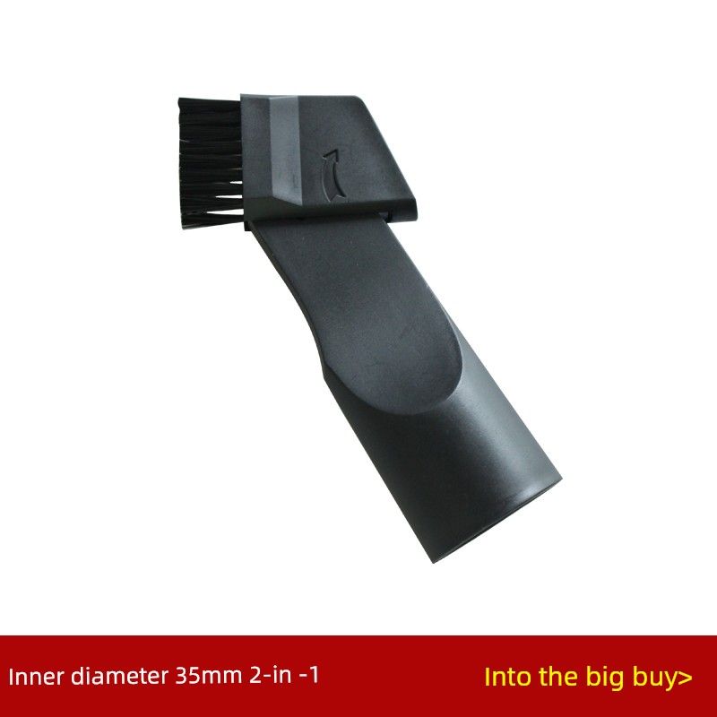 Vacuum Cleaner Accessories 2-in-1 Flat Vacuum Cleaner Suction Head Gap Suction Window Slide Flat Nozzle Brush Inner Diameter 35mm