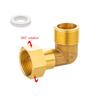 Pack Of 2 Sturdy Brass Materials 90 Degree Point Fitting 3/4 Inch Male To Female Thread For Water Installations