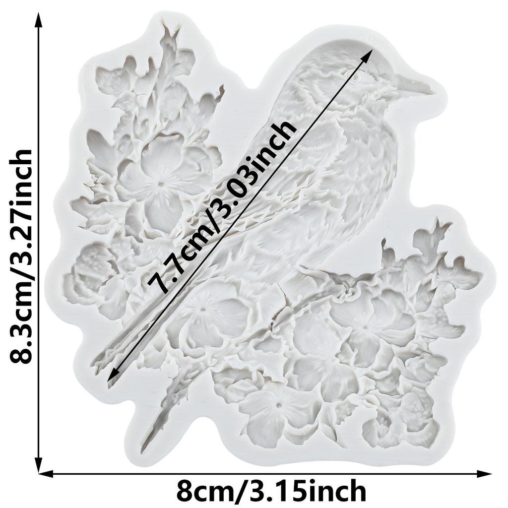 Силиконовая форма для птиц Формы для мастики в виде птиц Инструменты для украшения торта Тематический торт Десерт Украшенный Шоколадная форма для конфет