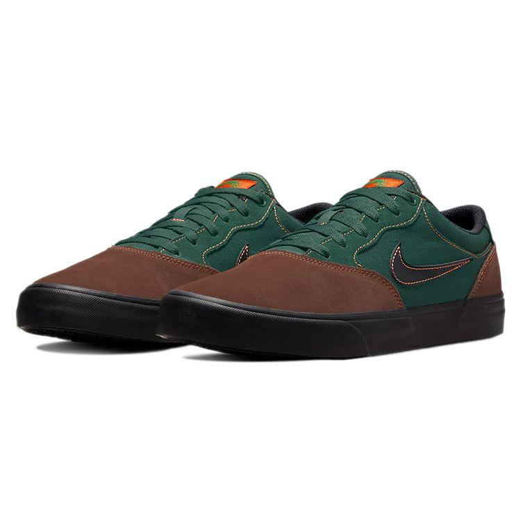 Nike Chron 2 SB Light Chocolate Noble Green Unisex Sneakers Safety-Orange Black DM3493-200