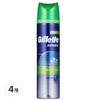 Гель для бритья Gillette Sensitive Skin, 195 г, 4 упаковки, корейское бритвенное лезвие