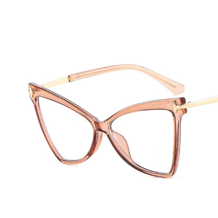 Женская оправа для очков «Бабочка», треугольная, модная, с индивидуальностью, в стиле ретро, классическая, из TR90, большая оправа, простые очки EMA