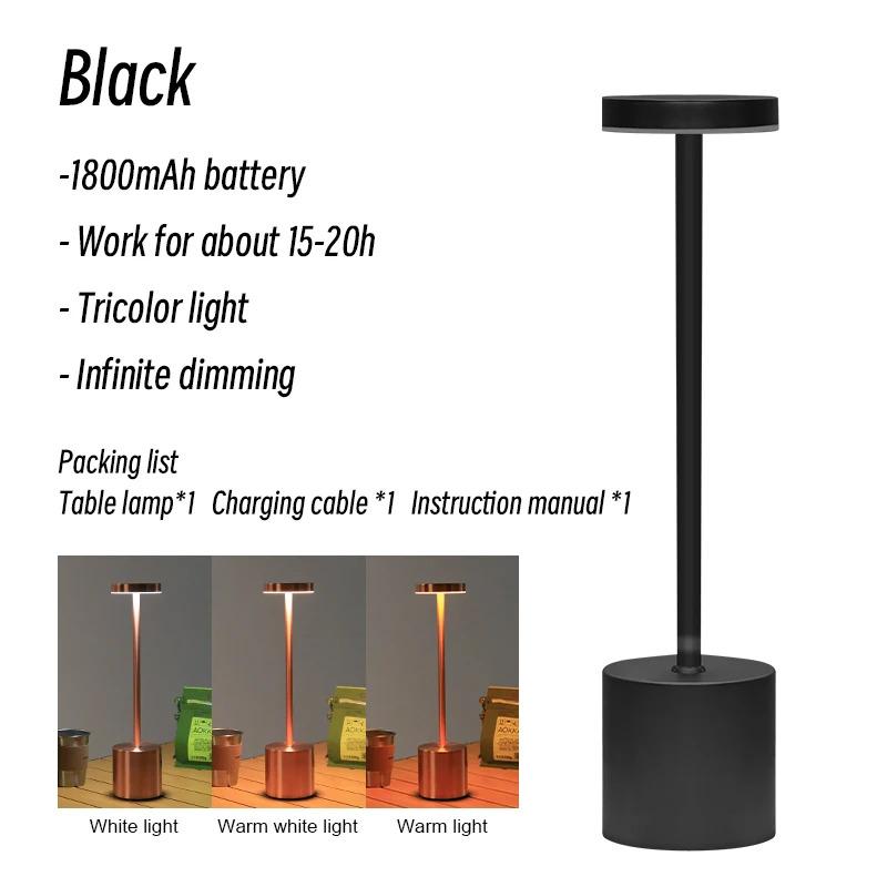 LED Desk Lamp Usb Rechargeable Wireless Lamp Bar Restaurant Bedroom Room Lamp LED Room Lights Touch Lamps Bedside Lamp