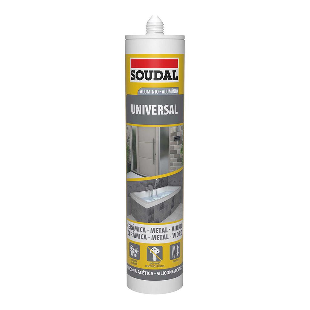 Silicone Soudal 115924 Universal Silver 280 Ml