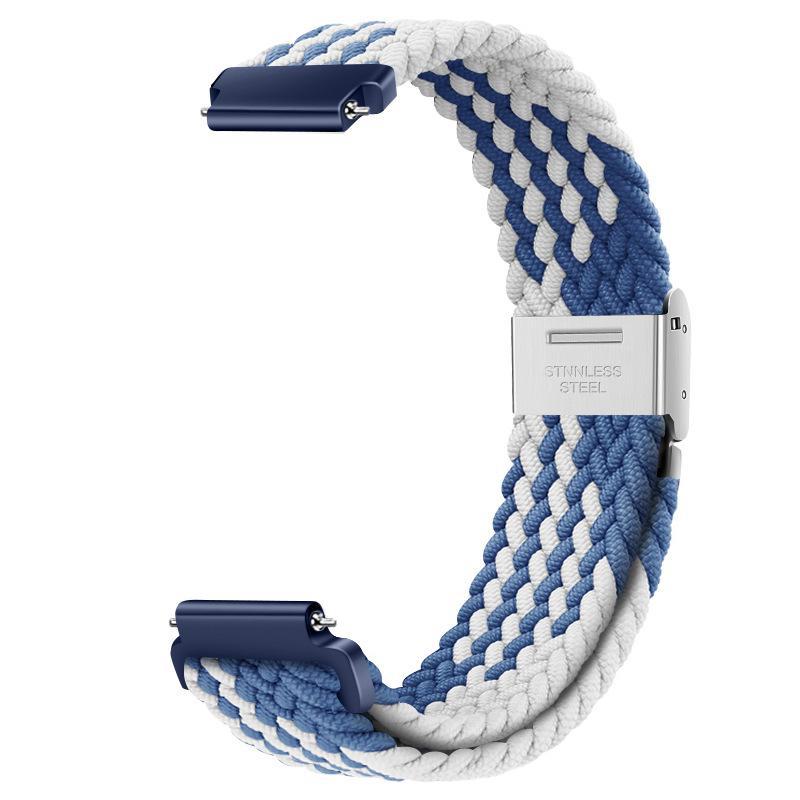 14mm Nylon Braided Loop Watch Strap for Xiaomi Mi Band 8 - Women's Thin Waist Design