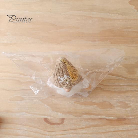 Рождественская кукла-гном, вязаная заостренная шапка ручной работы, снежинка, дерево, полная борода, милый настольный безликий гном, фаршированное украшение, товары для вечеринок, подарок