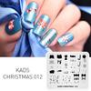 Рождество 012 конфетный узор для дизайна ногтей, пластина для штамповки ногтей, шаблоны штампов, сделай сам, печать, маникюрные инструменты